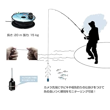 Amazon | LUCKYLAKER 魚群探知機 魚探 水中カメラ 魚群探知機